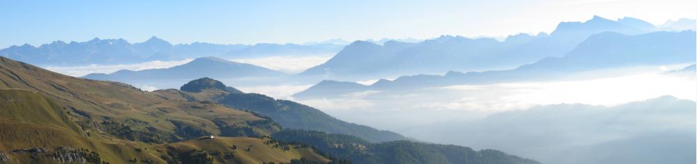 Panorama vom Kreuzkofeljoch nach Osten